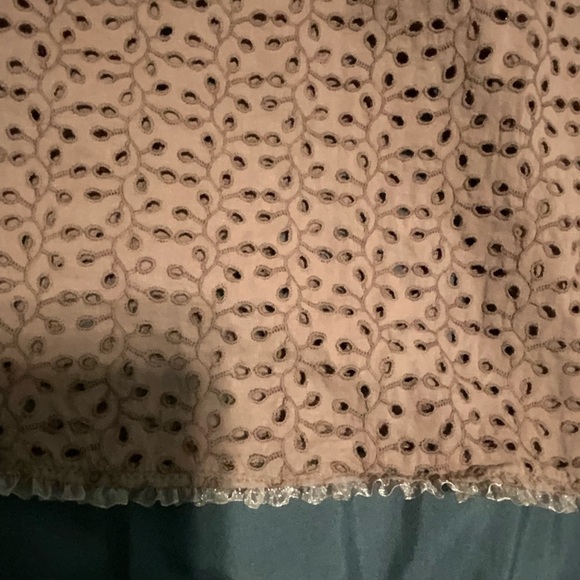 Vintage indie granola Eyelet Mini Dress - Picture 16 of 16